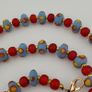 Antique Venetian Style Tiny Eyes Glass & Venetian WhiteHeart Glass Beads Necklace Image 3