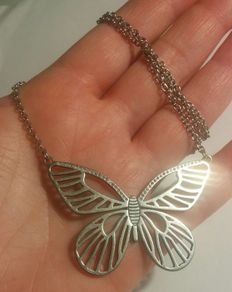 Fossil Butterfly Necklace