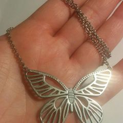 Fossil Butterfly Necklace