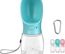 Dog Water Bottle Portable Dog Drinking Bottles for Walking Travel,Leak-Proof Puppy Water Dispenser & Feeder for Hiking, Camping, Outdoor Doggy Drinking Gift-350ml