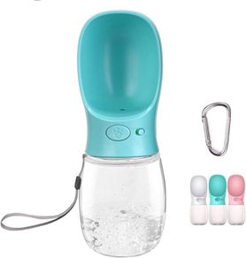 Dog Water Bottle Portable Dog Drinking Bottles for Walking Travel,Leak-Proof Puppy Water Dispenser & Feeder for Hiking, Camping, Outdoor Doggy Drinking Gift-350ml