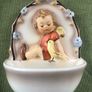 hummel goebel girl with bird holy water font Image 4