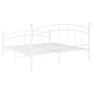 Bed Frame White Metal 200x200 cm Image 5