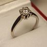 White Gold Natural Diamond Solitaire Engagement ring (Bargain Price) Image 10