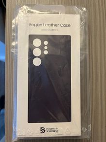 Leather S24 Ultra Case Purple