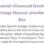 Rare Vintage Musical Jewellery Box (Olive Wood) Image 6