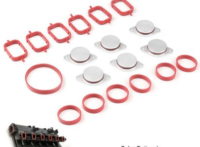 6X33mm Auto Replacement Parts for BMW M57 Swirl Blanks Flaps Repair Delete Kit with Intake Gaskets Key Blanks