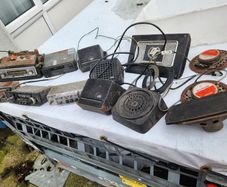 vintage radios and speakers ..job lot only.
