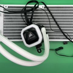 Corsair H100i RGB Platinum SE White 240MM AIO Liquid CPU Cooler