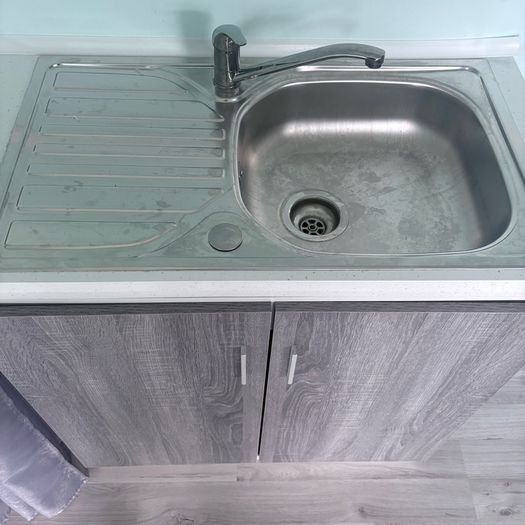 Sink, cabinet with counter top