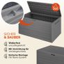 Outdoor Storage Box 300L Capacity, Weatherproof, Wood-Effect Design Image 3
