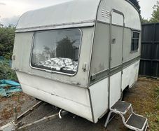 2 berth vintage Thompson caravan