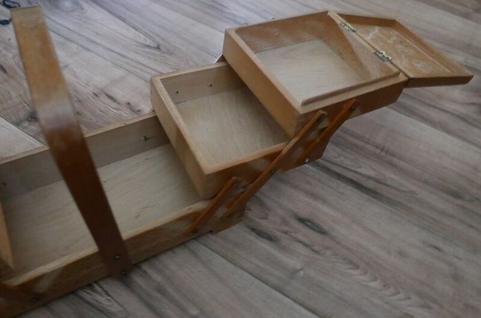 Vintage rustic wood box