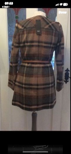 coat Bnwt F&F coat with belt size 12