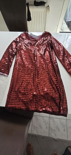 ESPRIT ladies' dress for special occasions 102EO1E331 , 618/CHERRY RED 4, size S