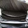 TUMI Compact Laptop Brief Pack Backpack Black (Leather)  Black Travel Bag Image 4