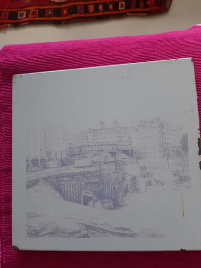Laser-engraved art work Paris scene
