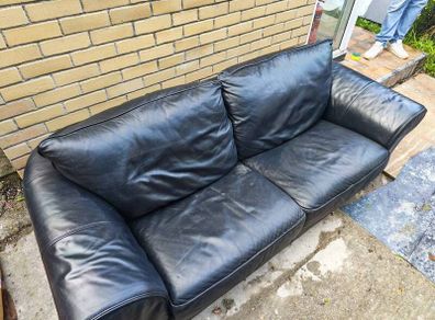 2 seater leather couch