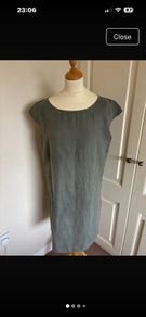 Easywear linen khaki dress size 14