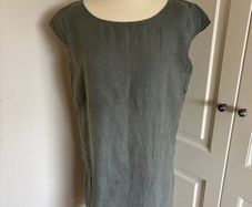 Easywear linen khaki dress size 14