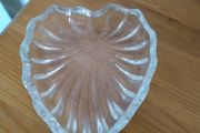 trinket love heart glass dish
