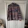 Patagonia Navy Pattern Fleece Men's Medium Image 9