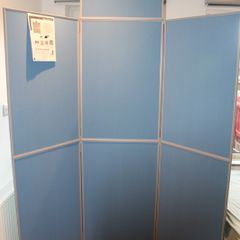 Reversible 6-Panel Folding Display Kit (Wedgewood Blue / Emerald Green) with Header, Bag & Box