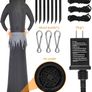 8.8 Ft Halloween Inflatables Ghosts with LED Lights, Halloween Huge Sickle Ghost Pumpkin Grim Reaper Inflatables Outdoor Indoor Decoration Yard Garden Veranda Halloween Party Decorations Image 2