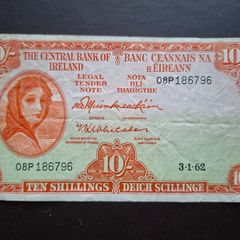 1962 Lady Lavery 10 Shillings #2