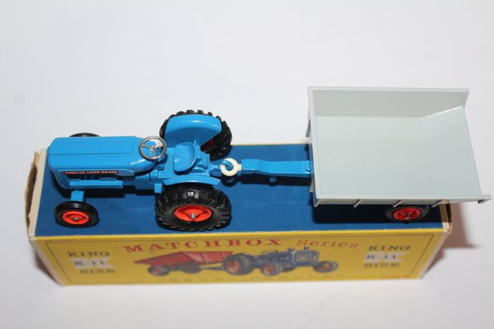 Rare Matchbox Lesney Fordson Tractor & Tipping Trailer Vintage Boxed