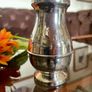 Vintage Silver Plated Sugar Caster or Shaker Baluster Shaped Body Floral foliate Engraving Image 5