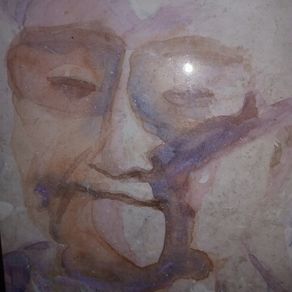 "Portrait of Grandmother." Signed.