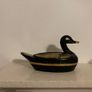 Vintage Black Gold Lacquered Duck Trinket Box Image 2