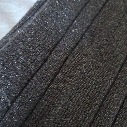 Black sparkly pleated top, size 8