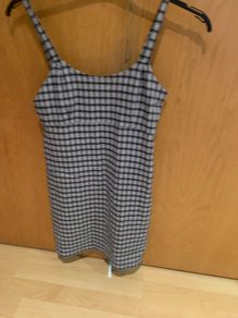 Hollister black and blue plaid dress