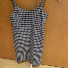 Hollister black and blue plaid dress