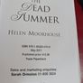 Helen Moorhouse/ The Dead Summer/ 2011/ uncorrected proof Image 4