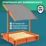 Sandpit  Sand box  wooden sandpit with Sun Canopy UV Protection 50+ Sandbox Image 2