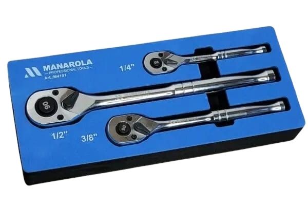 Manarola 3-piece 90-tooth Ratchet Set