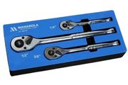 Manarola 3-piece 90-tooth Ratchet Set