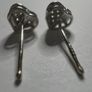 Diamond earrings 14 karat white gold Image 4