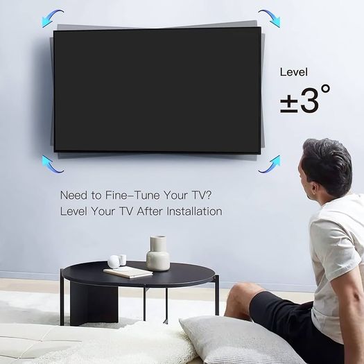 TV Wall Bracket Swivel Tilt Extend, Universal TV Bracket Wall Mount for 26-60 Inch Flat/Curved TVs, Adjustable TV Bracket Holds up to 32KG Max.VESA 400x400mm