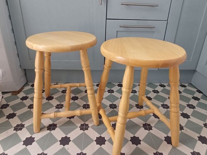 Solid wood stools