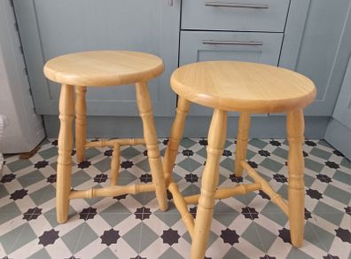 Solid wood stools