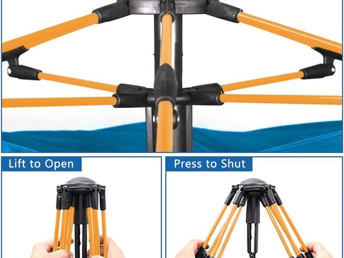 Hydraulic Dome Tent Canopy for Camping Automatic Waterproof Tents 3-4 Person Canopy Easy to Set up and package