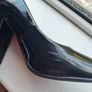 XTI TENTATIONS Black Patent Finish Pointed Toe High Block Heel Court Shoe - size IE 4 / EU 37 Image 10