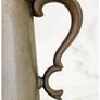 Antique 19th Century Pewter Tankard Glass Bottom Image 7