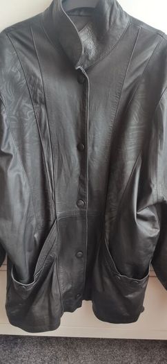 Authentic Vintage Sardar Soft Leather Jacket Rare Embossed Detail  Size 16 (Fits M-L Oversized)