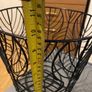 Black Metal Leaf- Design storage Basket Image 2