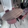 Contemporary Oval Dining Table and 4 chairs Image 6